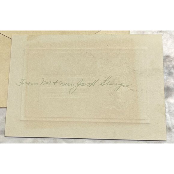 Vintage Greeting Card Merry Christmas and a Bright New Year Used Holly Leaf 1922 - Picture 6 of 6